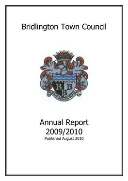 Bridlington Town Council Annual Report 2009/2010