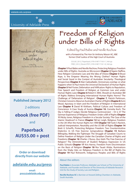 Freedom of Religion Under Bills of Rights