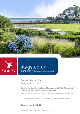 Stags.Co.Uk 01752 223933 | Plymouth@Stags.Co.Uk