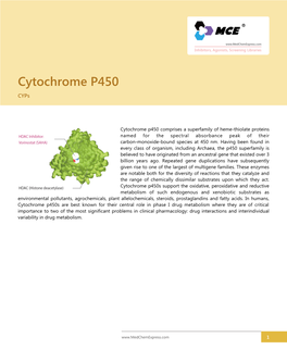 Cytochrome P450 Cyps