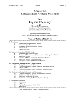 12: Conjugated and Aromatic Molecules