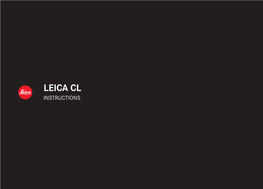 LEICA CL Telefon +49(0)6441-2080-0│Telefax +49(0)6441-2080-333│ INSTRUCTIONS