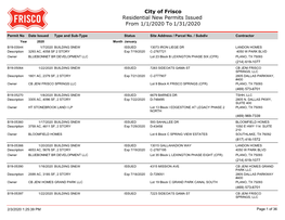 CBO Rpt09-10 Permit Issued with Valuations