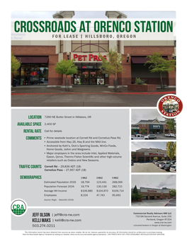 Crossroads at Orenco Station for Lease | Hillsboro, Oregon