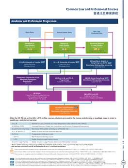 Common Law and Professional Courses 普通法及專業課程