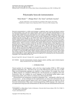 Polymorphic Bytecode Instrumentation
