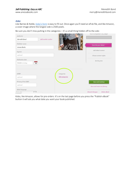 Self-Publishing: Easy As ABC Kobo
