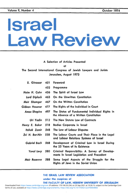 Israel Law Review