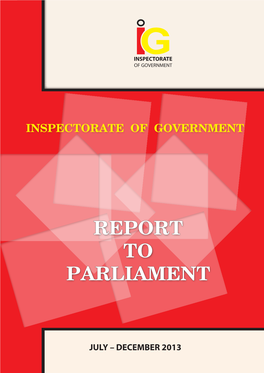 Report to Parliament