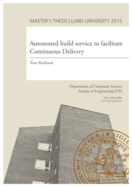 Automated Build Service to Facilitate Continuous Delivery