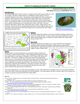 PANHP Eastern Lampmussel Fact Sheet