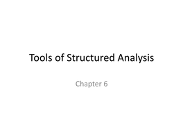 Tools of Structured Analysis