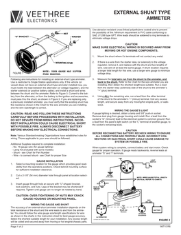 External Shunt Type Ammeter