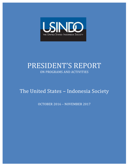 President's Report