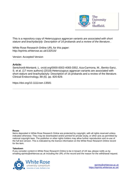 Heterozygous Aggrecan Variants Are Associated with Short Stature and Brachydactyly: Description of 16 Probands and a Review of the Literature