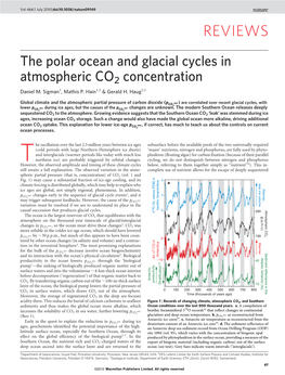 The Polar Ocean and Glacial Cycles in Atmospheric CO2 Concentration Daniel M