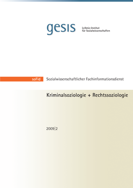 Kriminalsoziologie + Rechtssoziologie