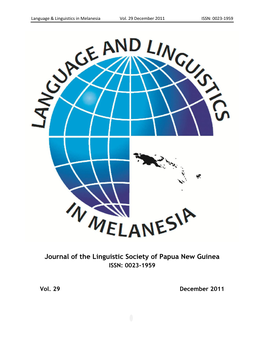 Fortunes of Vernacular Literacy in the Huli Language of the Southern Highlands Province (Shp)
