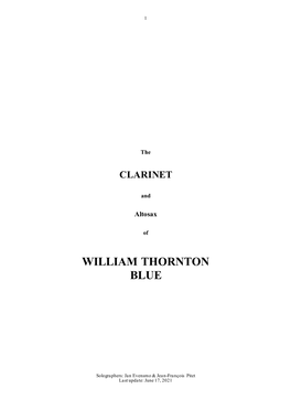 Download the CLARINET of William Thornton Blue