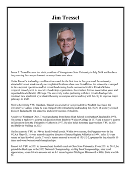 Jim Tressel Profile