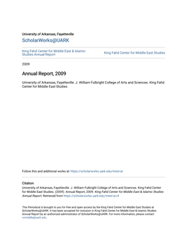 Annual Report, 2009