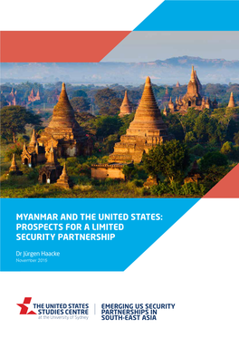 Myanmar and the United States: Prospects for a Limited Security Partnership