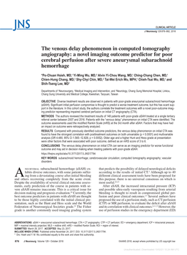 The Venous Delay Phenomenon in Computed Tomography Angiography: a Novel Imaging Outcome Predictor for Poor Cerebral Perfusion Af