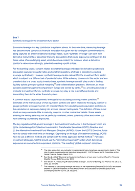 Synthetic Leverage in the Investment Fund Sector