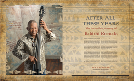AFTER ALL THESE YEARS the Incredible Journey of Bakithi Kumalo