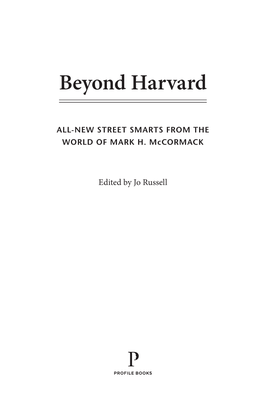 Beyond Harvard