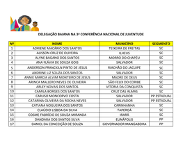 Delegação Baiana Na 3ª Conferência Nacional De Juventude