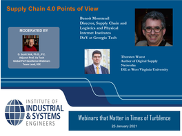 Supply Chain 4.0 Points of View