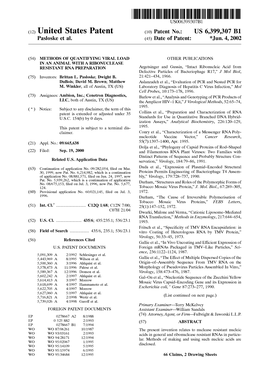 (12) United States Patent (10) Patent No.: US 6,399,307 B1 Pasloske Et Al