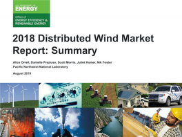 2018 Distributed Wind Market Report: Summary