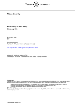 Gintsburg Formulaicity 11-02-2014