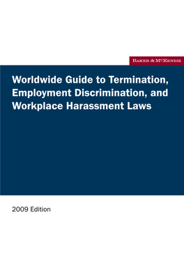 Worldwide Guide to Termination, Employment Discrimination, and Workplace Harassment Laws