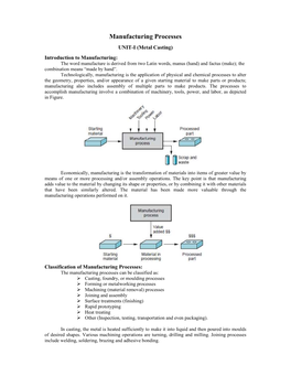 Manufacturing Processes