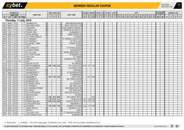 Midweek Regular Coupon 08/07/2019 10:25 1 / 2