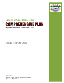 Greenhills Comprehensive Plan JAY.Indd