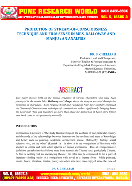 Projection of Stream-Of-Consciousness Technique and Film Sense in Mrs