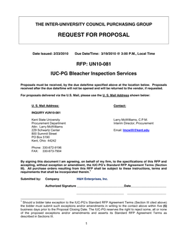 Request for Proposal