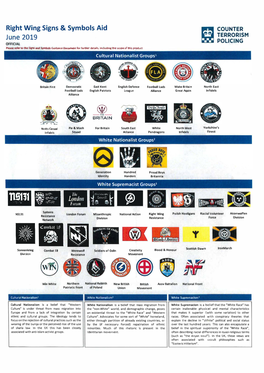 The Document Produced by Counter Terrorism Policing