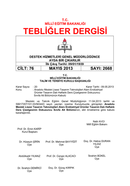 2668 Mayıs 2013