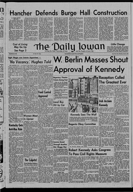 Daily Iowan (Iowa City, Iowa), 1963-06-27