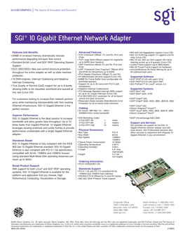 SGI 10 Gigabit Ethernet Network Adapter