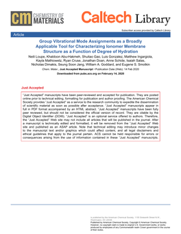 Group Vibrational Mode Assignments As a Broadly Applicable Tool For