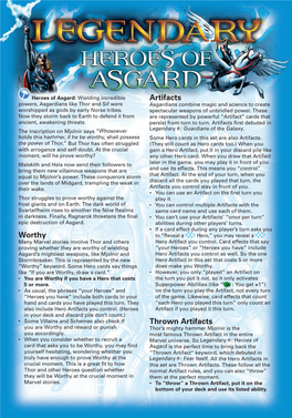 Legendary Rules — Heroes of Asgard