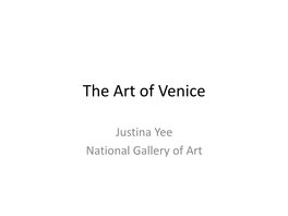 The Art of Venice