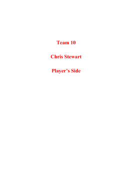 Team 10 Chris Stewart Player's Side