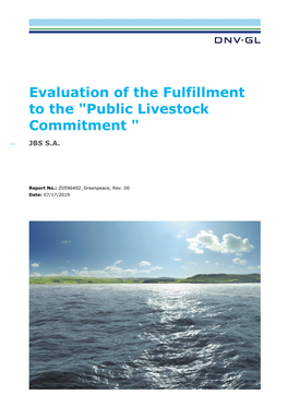 Public Livestock Commitment "
